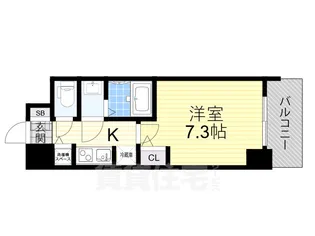 S-RESIDENCE新大阪駅前【11階】の間取り