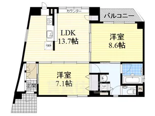 サザンウエスト【3階】の間取り