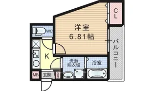 WIN大和田【103号室】の間取り