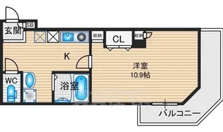 レジデンス花菱【3階】の間取り