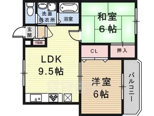 水上マンション【3階】の間取り