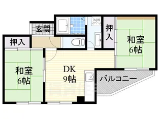 レジデンストーア【4階】の間取り