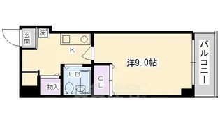 メロディハイム松原【6階】の間取り