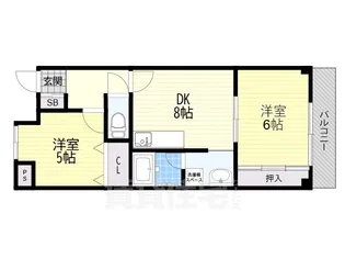 グリーンピア東寝屋川【3階】の間取り