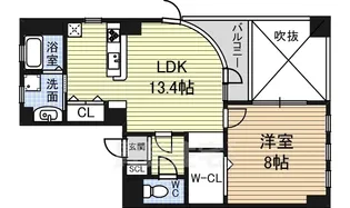 プライムヒルズ【1階】の間取り