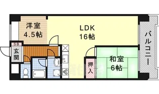 ジュフク松本【7階】の間取り