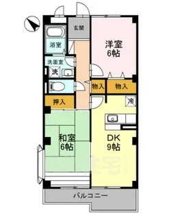 ヴァンベール東【2階】の間取り