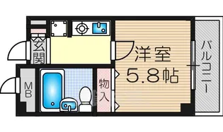 グランディール三津屋【5階】の間取り