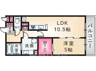 プランドールYAHEI2【1階】の間取り