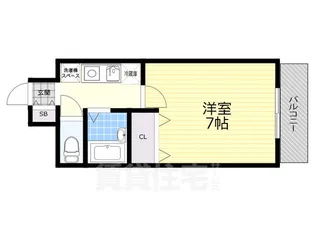 エクセルシオール金山【1階】の間取り