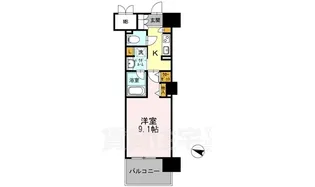 ロイヤルパークスERささしまWEST【9階】の間取り
