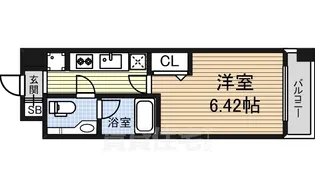 レジディア久屋大通【6階】の間取り
