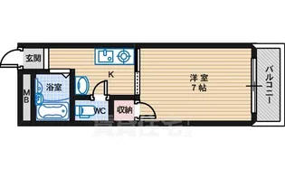 ビルシャナ長居【4階】の間取り