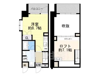 エスリード大阪シティーウエスト【3階】の間取り