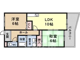 新栄プロパティー林【2階】の間取り