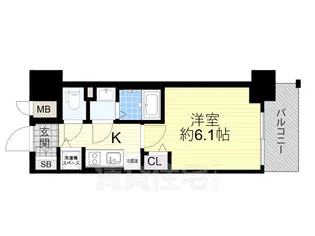 プレサンス新大阪ザ・シティ【6階】の間取り