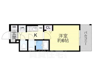 プレサンス新大阪ザ・シティ【7階】の間取り