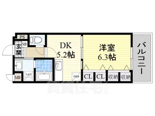 コンフォール平野【3階】の間取り