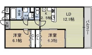 Gloria【5階】の間取り