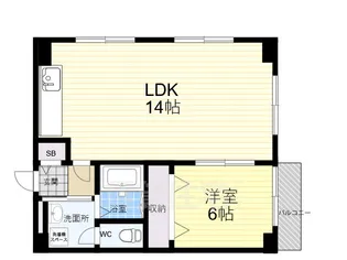 REVE甲東園1【2階】の間取り