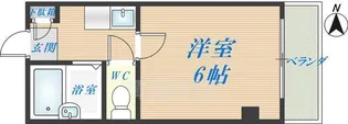 大宝高井田ル・グラン【3階】の間取り