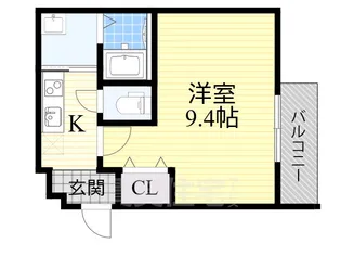 大阪府東大阪市森河内西1丁目【アパート】の間取り