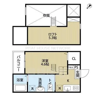 LE COCON【201号室】の間取り