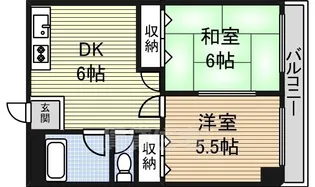 向陽ビル【10階】の間取り