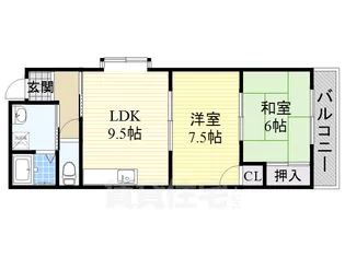赤坪第2小菅ビル【1階】の間取り