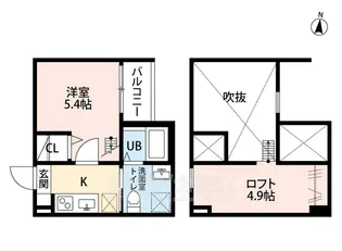 グランドリオン【1階】の間取り