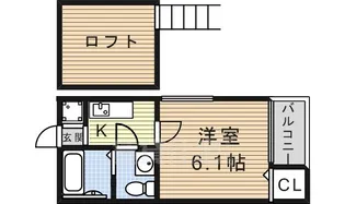 エスポワール六番町【1階】の間取り