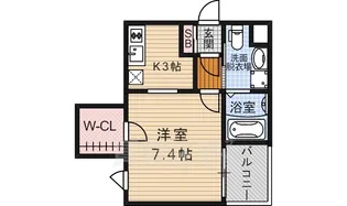 アクロス京都西大路【3階】の間取り