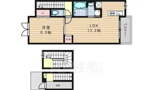 カーサ ジェンティーレ【3階】の間取り