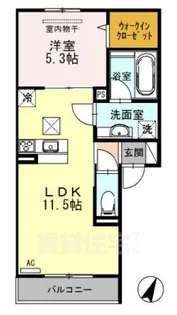 アルヴィータ【1階】の間取り
