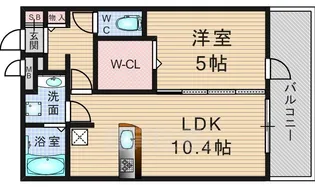 レジェンド鳥羽【3階】の間取り
