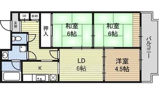 レジデンス泉【4階】の間取り