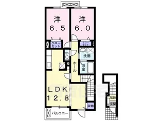 大阪府堺市中区東山【アパート】の間取り