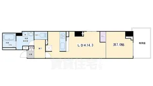 CALM小川通【1階】の間取り