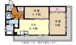 名豊第2ビル【4A号室】の間取り