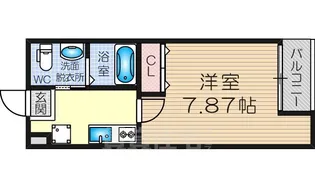 リザルト三国【7階】の間取り