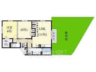 シャルマン【1階】の間取り