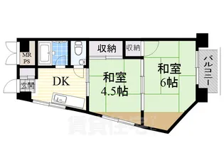 第2マンション北【2階】の間取り
