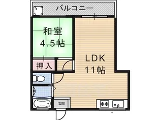 ローズマンション【2階】の間取り