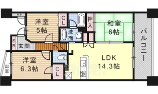 グランカーサ上前津【2階】の間取り
