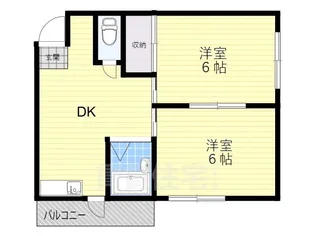 ハイツユート【2階】の間取り