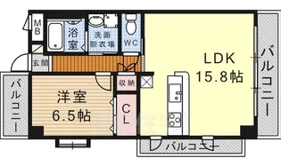 音羽壱番館SAKAE【2階】の間取り