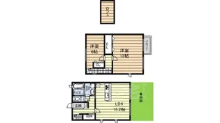 愛知県名古屋市千種区園山町2丁目【テラスハウス】の間取り
