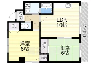 コンフォート公園南【2階】の間取り