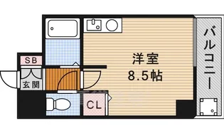 タウンエステート新栄【4階】の間取り