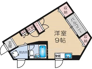カーサ野中【5階】の間取り